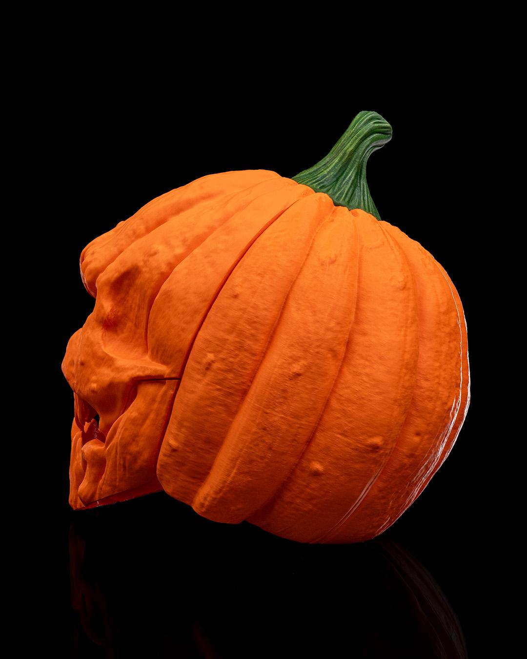 3D Printed Pumpkin Head Mask | Halloween Costume Accessory | Spooky Decorative Mask | 3 Sizes Available for Adults & Kids