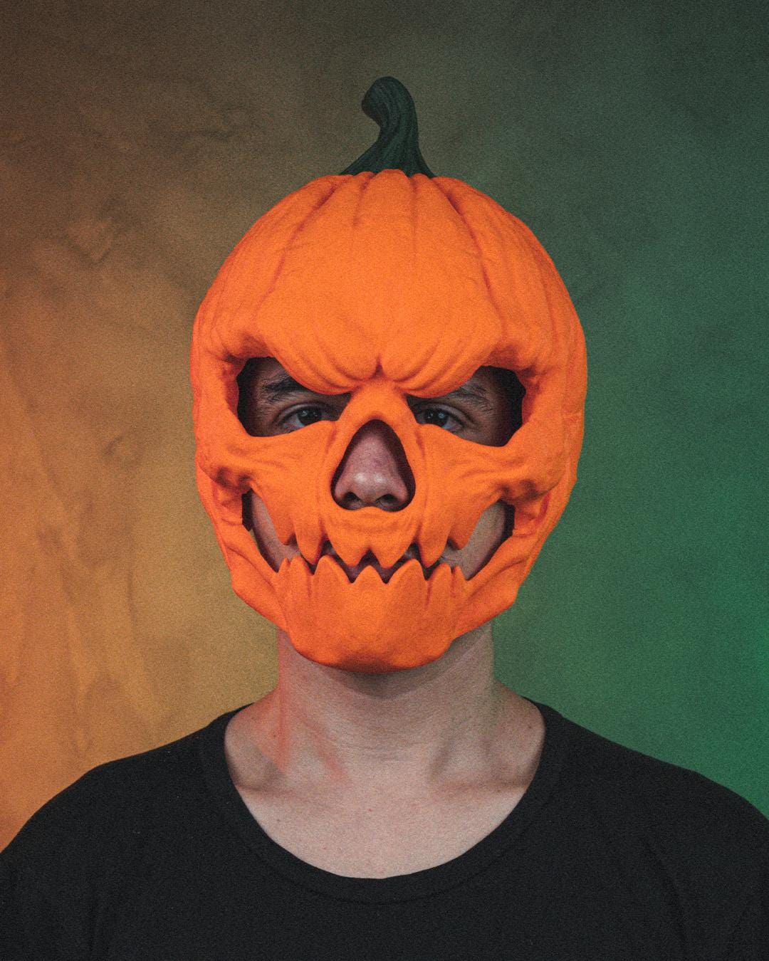 3D Printed Pumpkin Head Mask | Halloween Costume Accessory | Spooky Decorative Mask | 3 Sizes Available for Adults & Kids