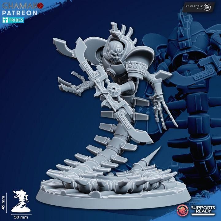 Set of 3 Undying Vault Wraiths | Ghamak | 3D Printed | Undying | Onepagerules | Wargaming | Robot legions | Undead robots