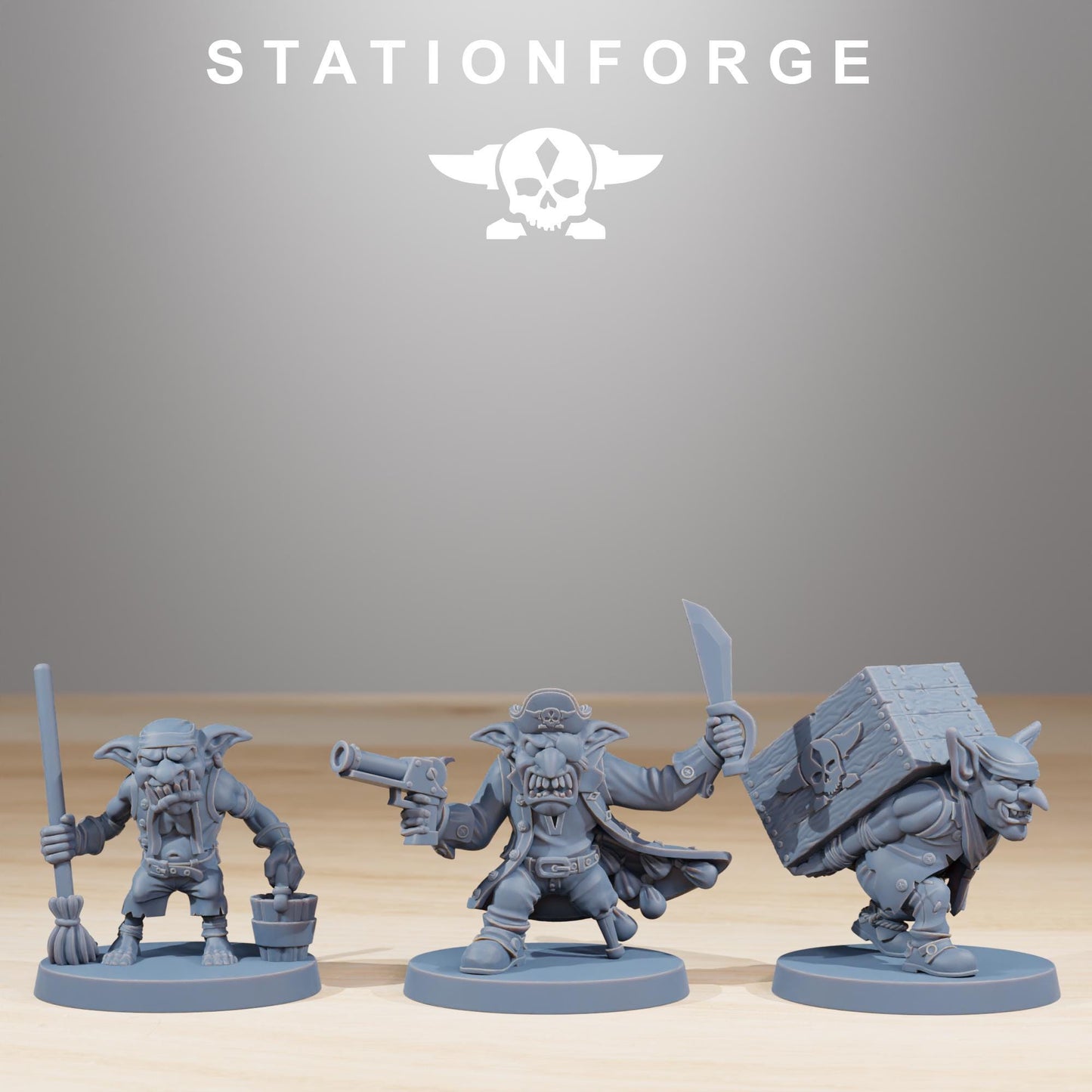Gob's Pirates - Station Forge Wargaming - Fantasy Goblin Horde for Tabletop Games - 28mm Resin Figures