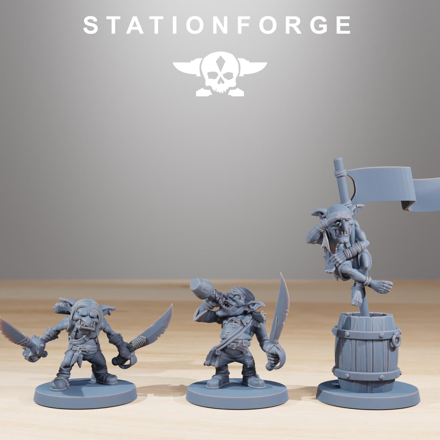 Gob's Pirates - Station Forge Wargaming - Fantasy Goblin Horde for Tabletop Games - 28mm Resin Figures