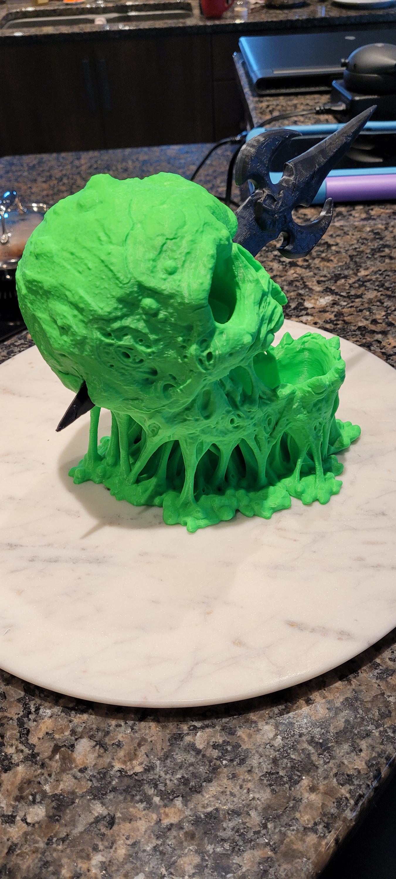 Zombie Skull Dice Tower | DnD Gift | Sea Monster Dice Holder | Unique Tabletop RPG Accessory | Ocean-Themed Gaming Decor | Dice Roller