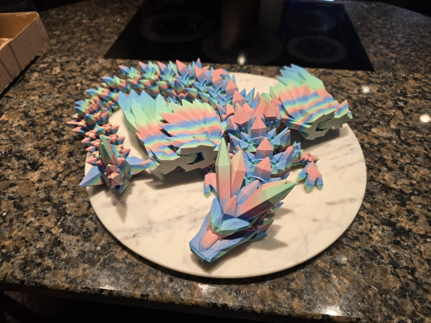 XL Crystal Wing Dragon | Articulated Dragon | Sensory Fidget Toy | Whimsical Dragon | Rainbow Dragons | Shiny Dragons | Dragon Lover Gift