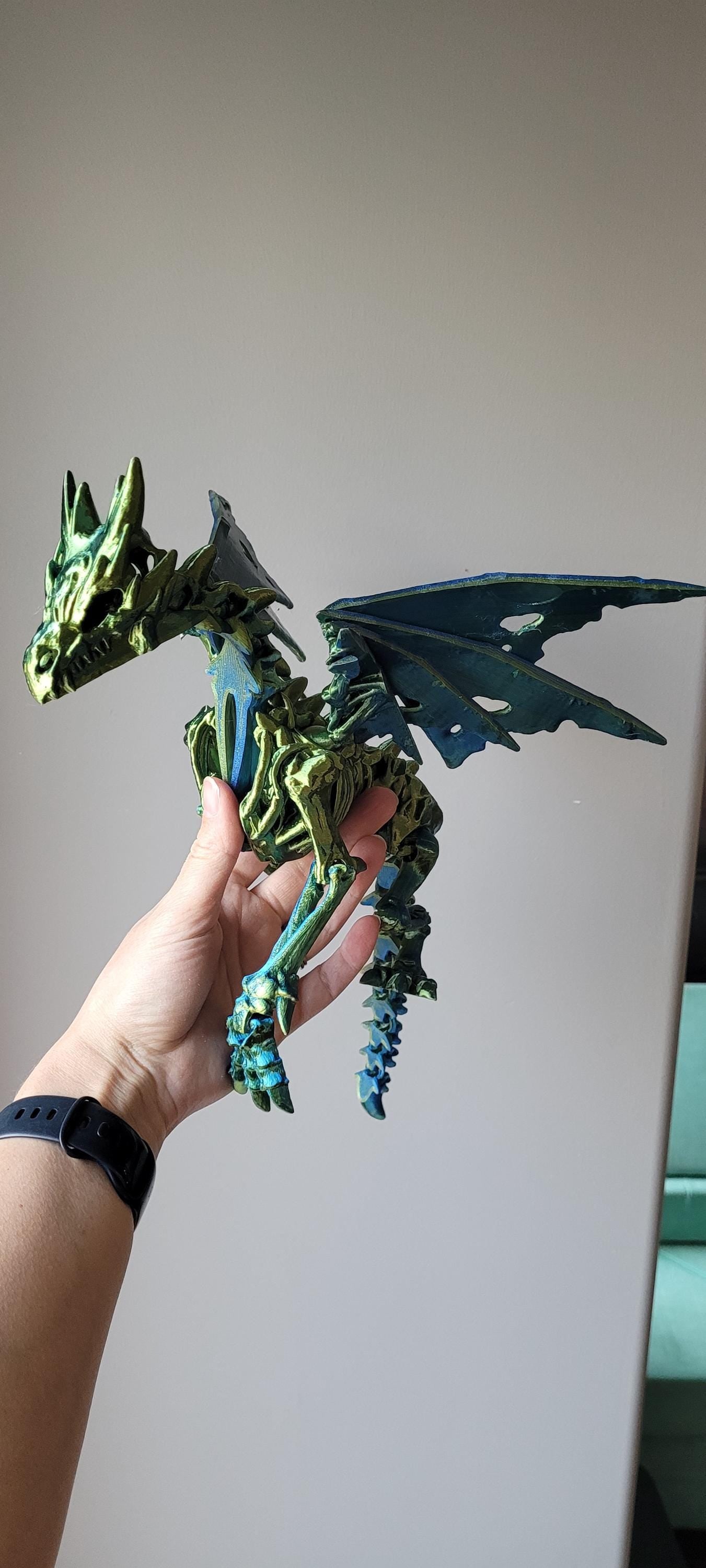 Wraith Wing Dragon | Articulated Dragon | Sensory Fidget Toy | Skeleton Dragon | Rainbow Dragons | Shiny Dragons | Dragon Lover Gift |