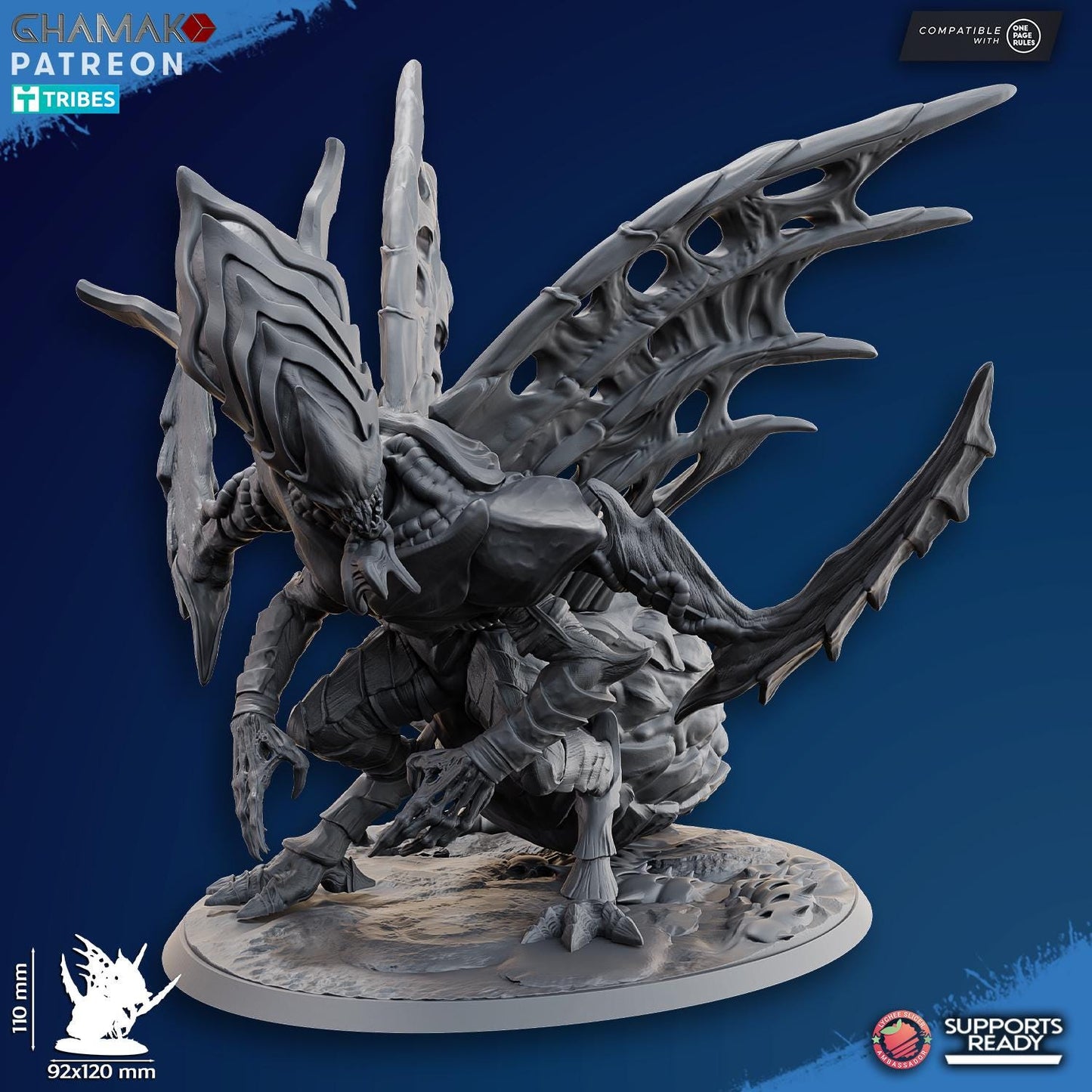 Breeder Queen | Ghamak Cosmic Devourer | Wargaming | Alien Swarm Proxies | Alien Hive | Xenomorph Grimdark Devourer |