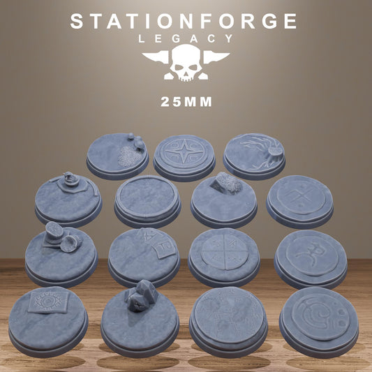 Mystic Bases – 3D Printed Resin Miniature Bases for DnD, TTRPGs, Wargaming | 25mm, 32mm, 40mm+ | Handmade & Solar-Powered