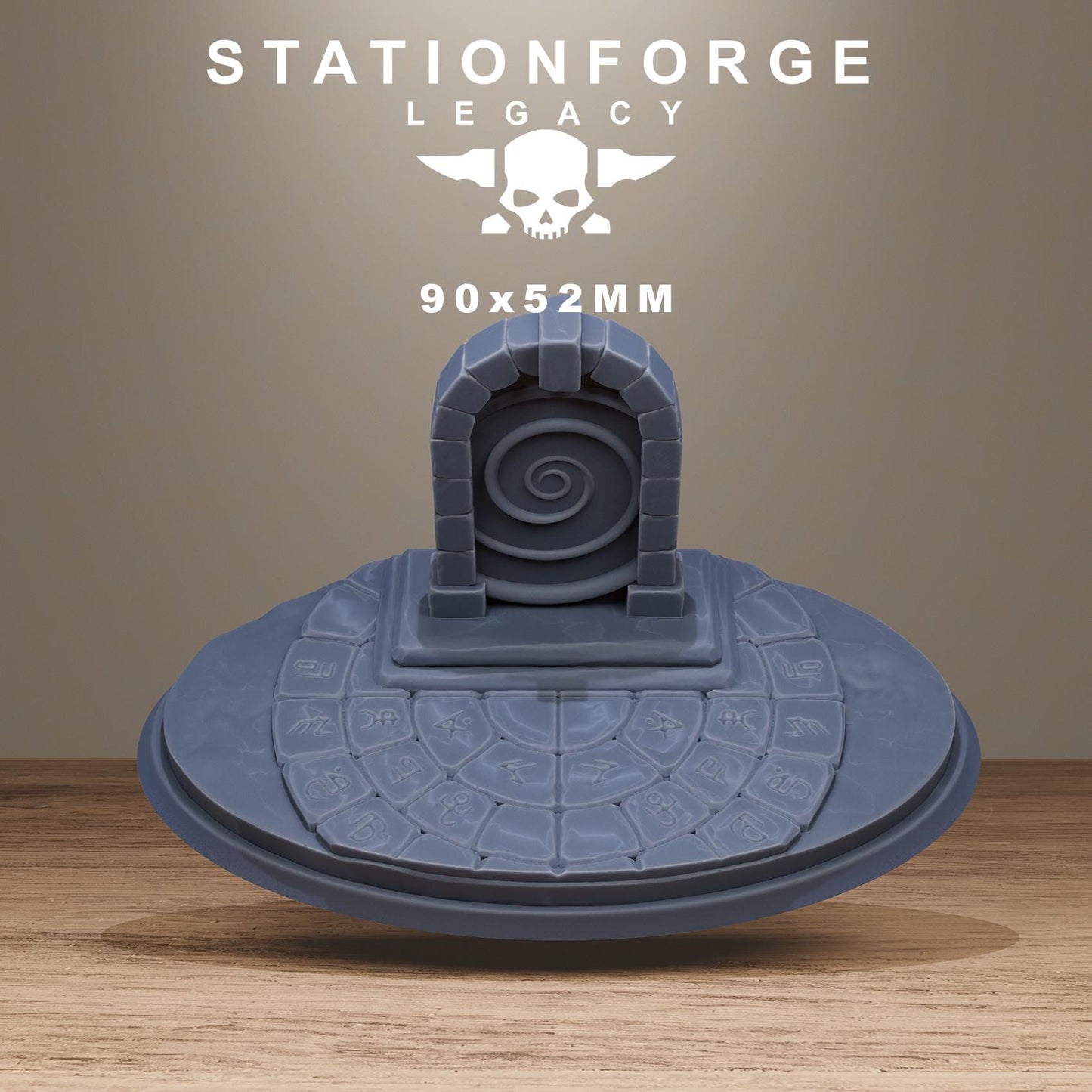 Mystic Bases β 3D Printed Resin Miniature Bases for DnD, TTRPGs, Wargaming | 25mm, 32mm, 40mm+ | Handmade & Solar-Powered