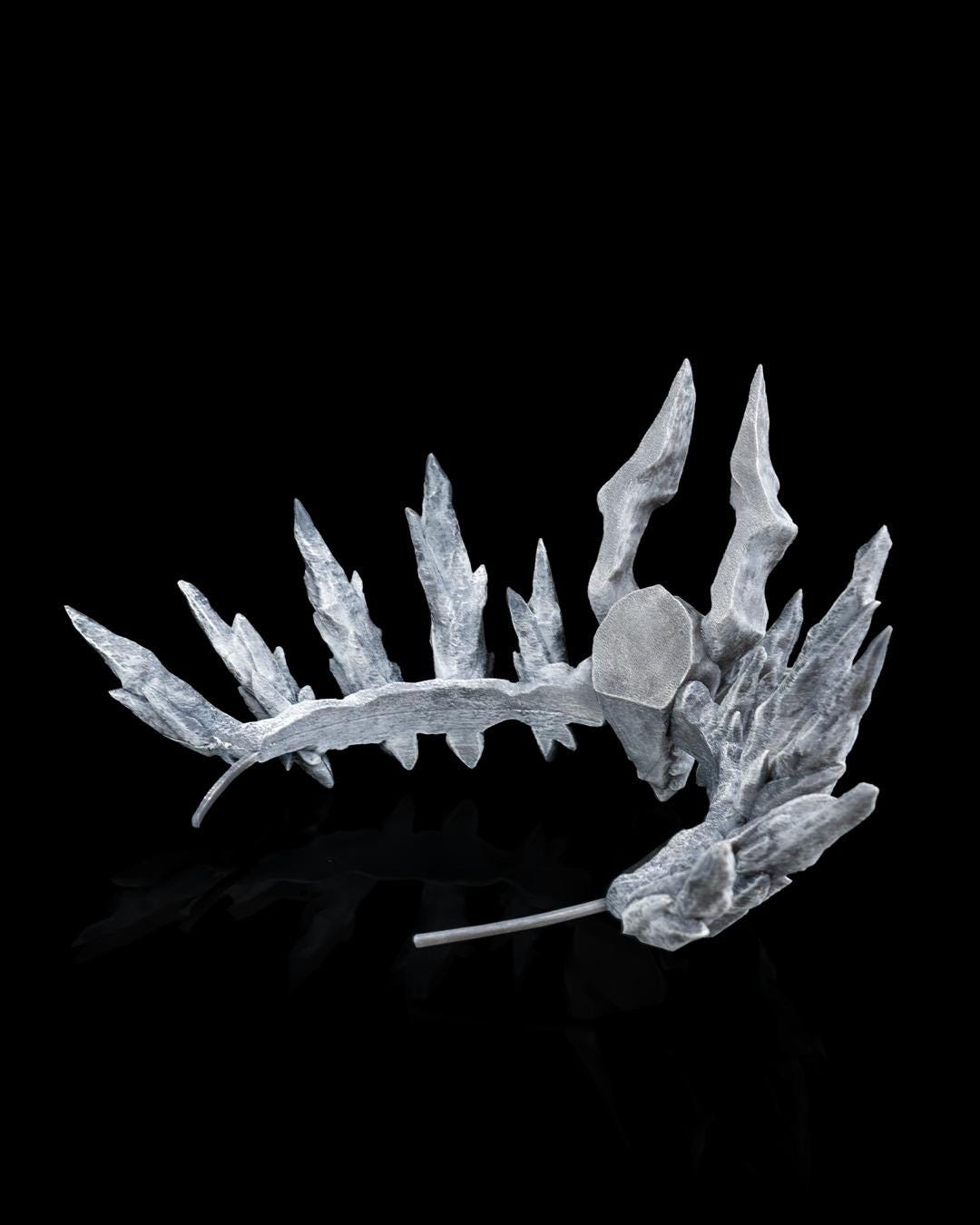Dragon Heirs Crown | 3D Printed Cosplay Headpiece | Fantasy Crown for Cosplay & Costume | Dragonborn, Elf, or Medieval Fantasy