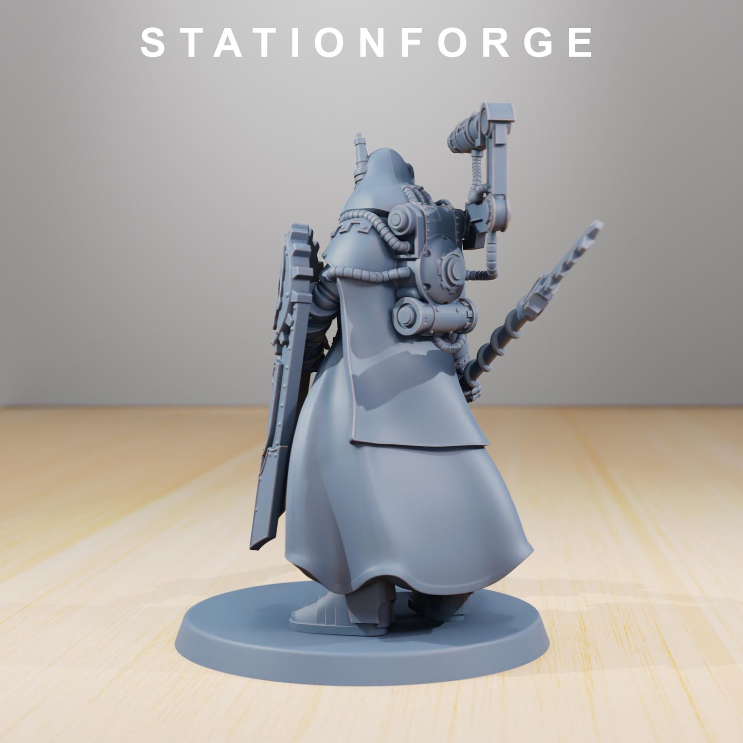 Scavenger Legionnaire | Station Forge | Wargaming Miniature | Grimdark Future | Sci-fi Commander of Robots | Scavenger Champion