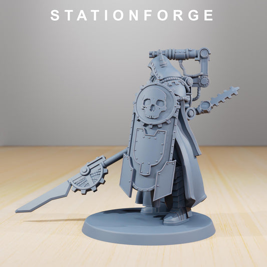 Scavenger Legionnaire | Station Forge | Wargaming Miniature | Grimdark Future | Sci-fi Commander of Robots | Scavenger Champion