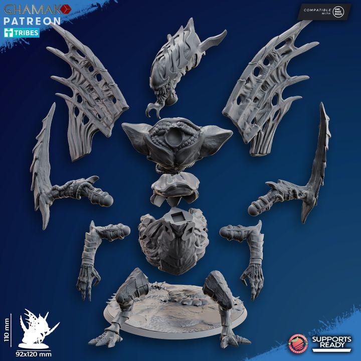 Breeder Queen | Ghamak Cosmic Devourer | Wargaming | Alien Swarm Proxies | Alien Hive | Xenomorph Grimdark Devourer |