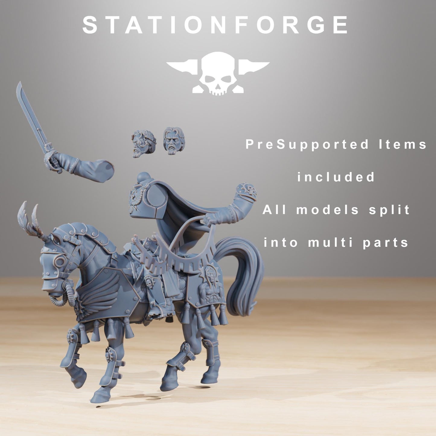 National Guard Cavalry Commanders | Station Forge | Wargaming | Grim dark future wargaming | Mutants | sci-fi tabletop