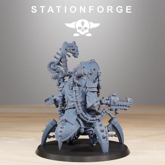 Scavenger Buglator | Station Forge | Wargaming Miniature | Grimdark Future | Sci-fi Commander of Robots | Scavenger Champion