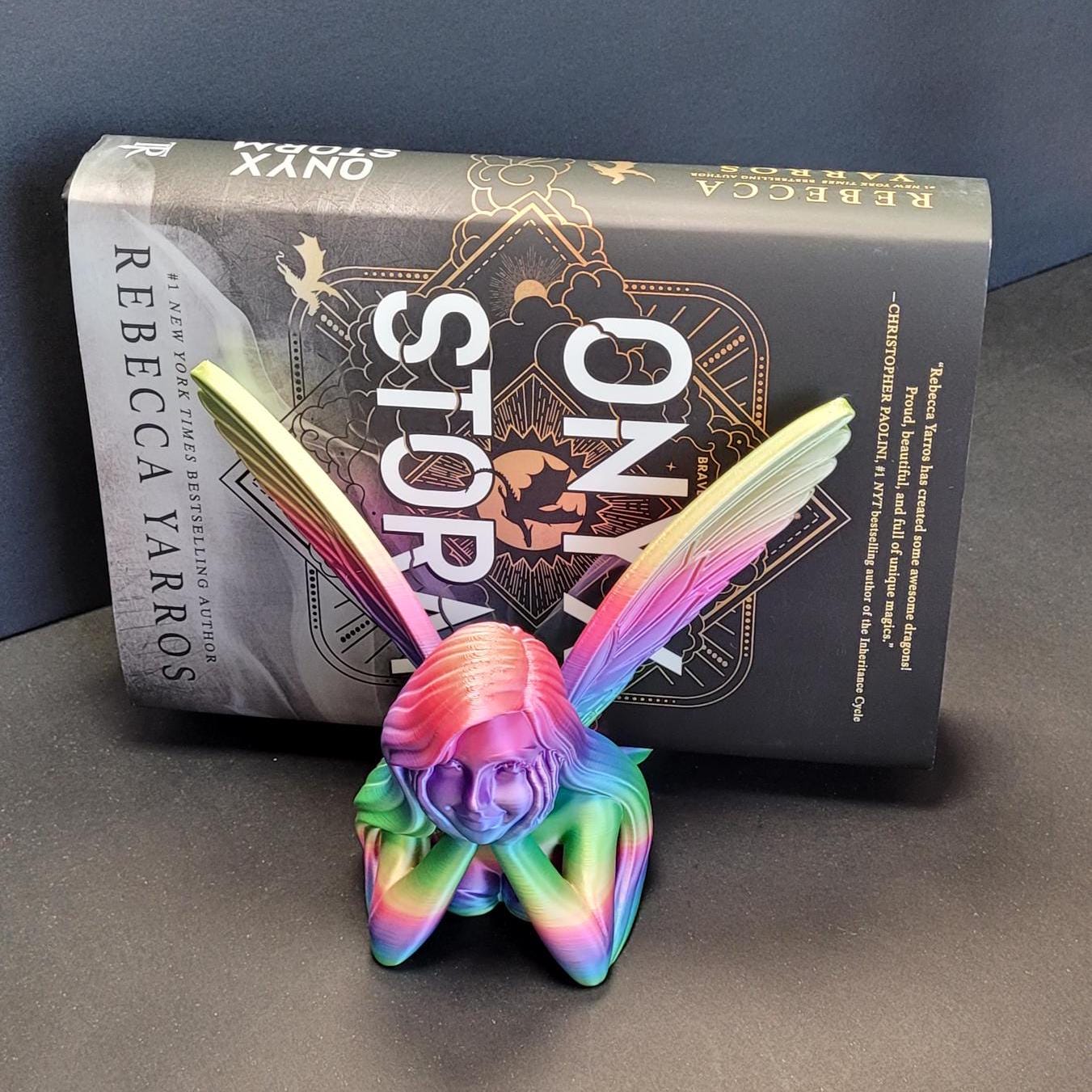 Fairy Tale Keeper – 3D Printed Fantasy Book or Tablet Stand | Custom Sizes for Wide, Medium Books, E-Readers, Grimoires | Fantasy Home Decor