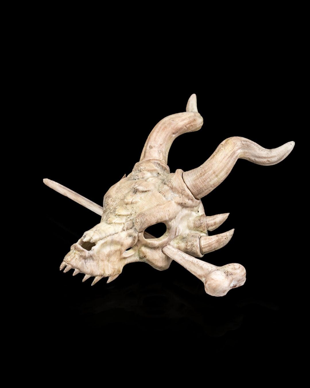 Dragon Skull Hair Pin β 3D Printed Fantasy Hair Stick β Gothic, Witchy, Cosplay, TTRPG, DnD, Renaissance, Rainbow, Glitter, Mystic and Magic