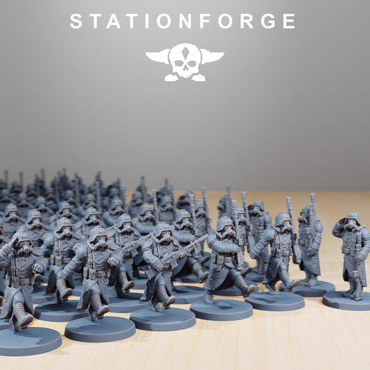 GrimGuard Marching Poses | Station Forge | Marines | Wargaming | Infantry | Soldiers