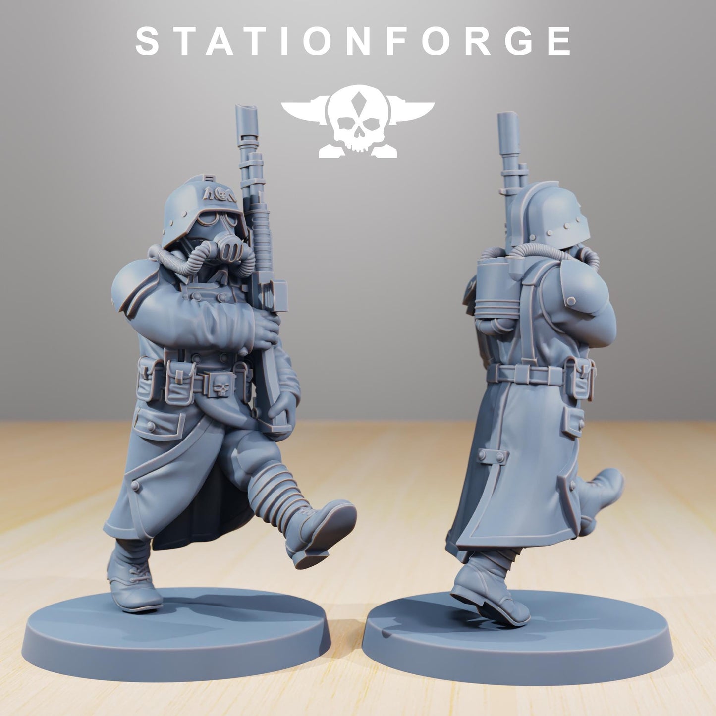 GrimGuard Marching Poses | Station Forge | Marines | Wargaming | Infantry | Soldiers