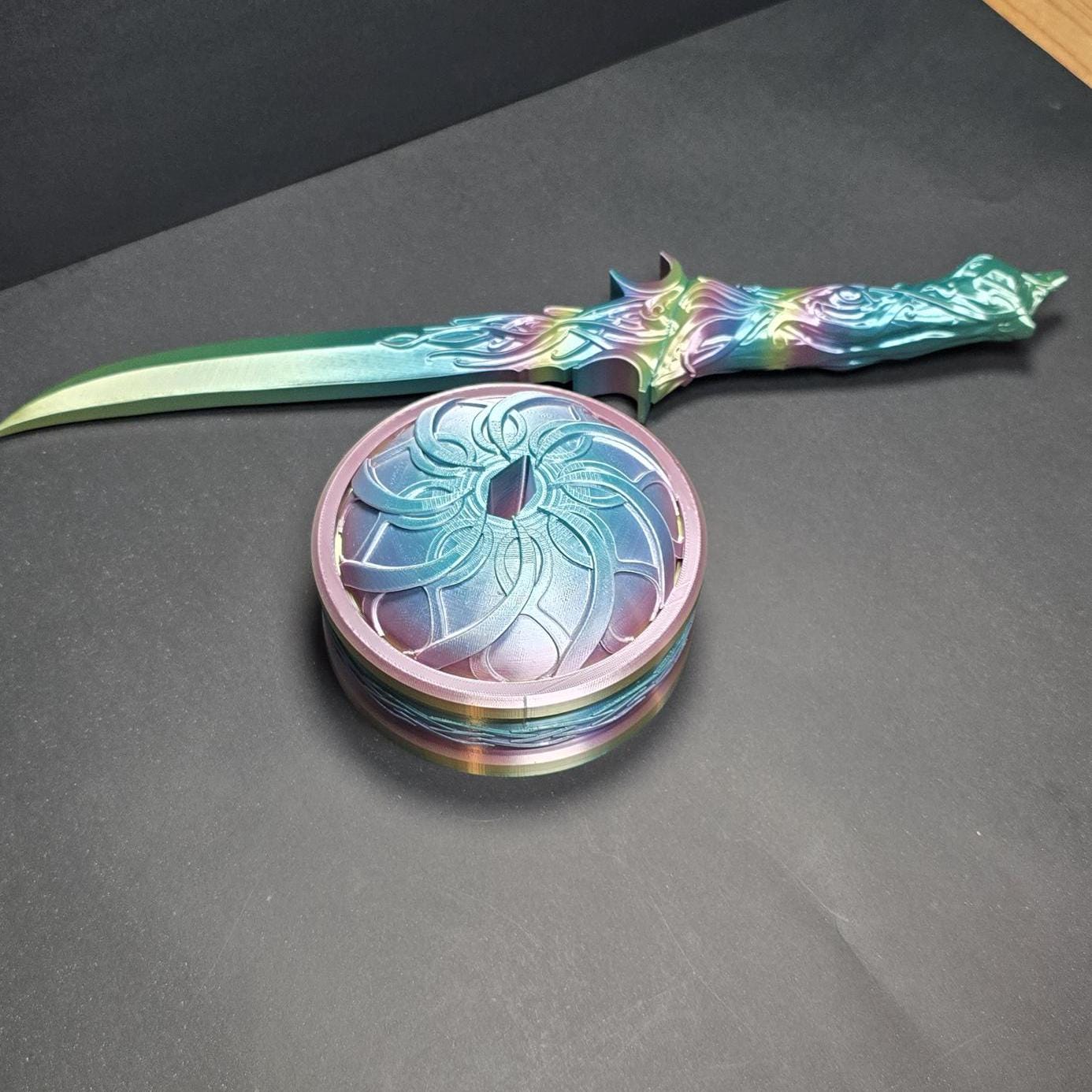 Whisperer Elven Dagger Prop - Handcrafted Fantasy Knife for Cosplay, LARP, and Decor - High-Quality Elvish Blade Replica - Ideal for Cosplay