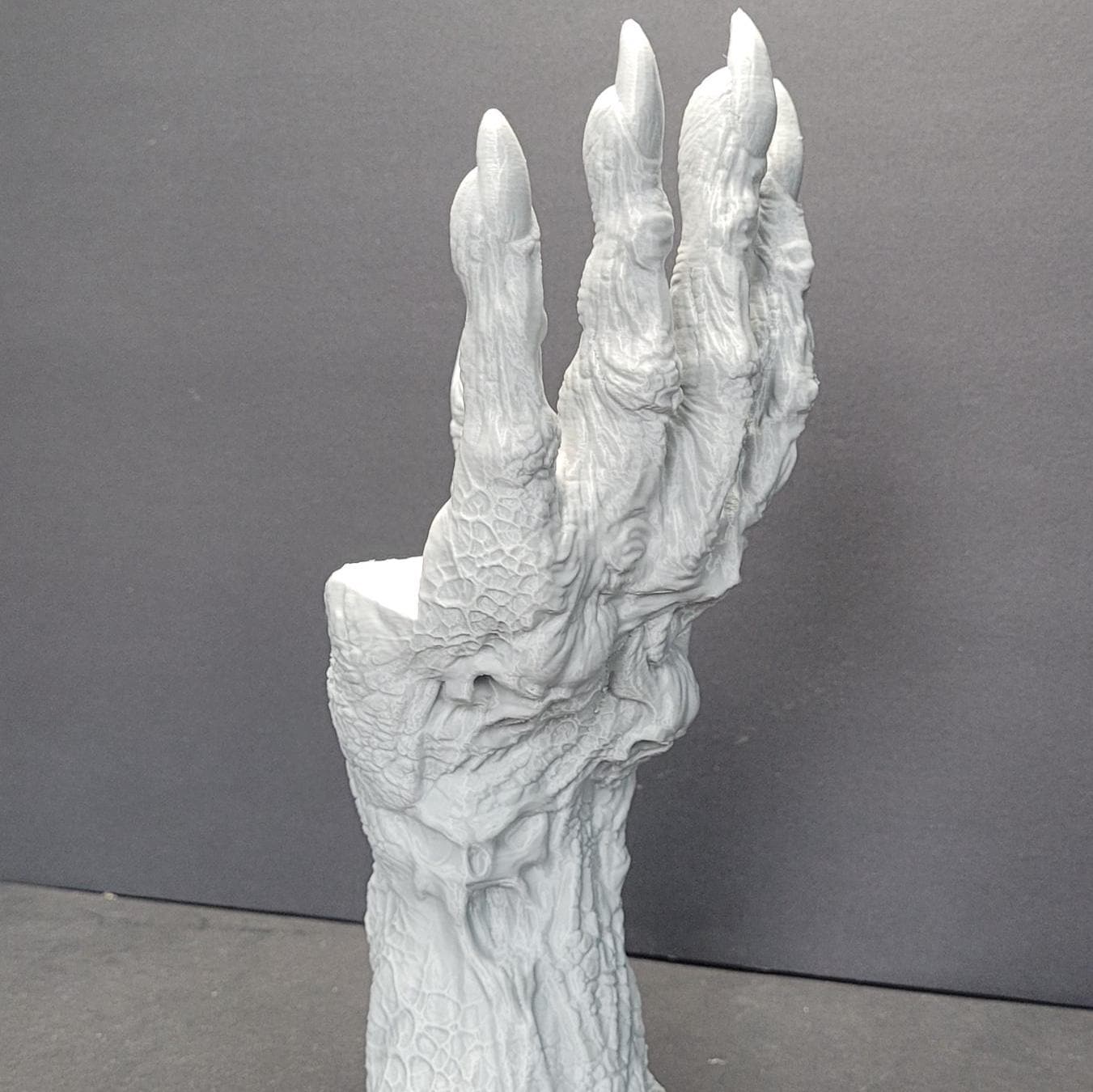 Death’s Grasp Skeletal Book Holder – Gothic 3D Printed Hand Stand for Books, Grimoires, Journals, Spellbooks & RPG Rulebooks – Horror Decor