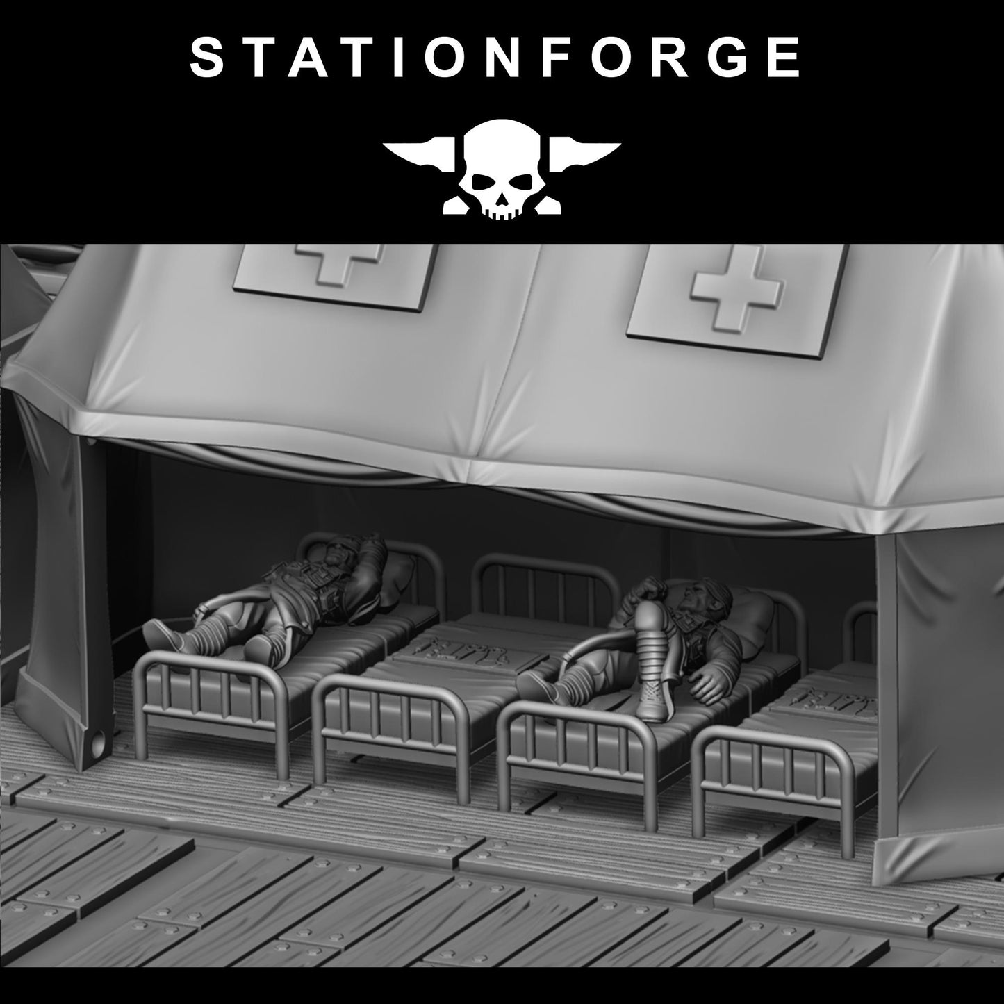 GrimGuard Trench Terrain | Station Forge | Wargaming Terrain | Scatter Terrain