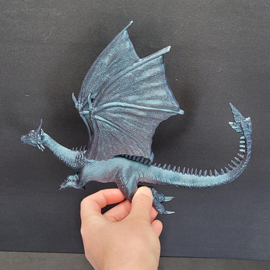3D Printed Flying Dragon Wall Art – Fantasy Home Decor | Custom Colors | D&D, RPG, Gamer Room, Mythical Creature Gift | Dragon Sculpture