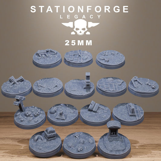 Gothic Bases – 3D Printed Resin Miniature Bases for DnD, TTRPGs, Wargaming | 25mm, 32mm, 40mm+ | Handmade & Solar-Powered