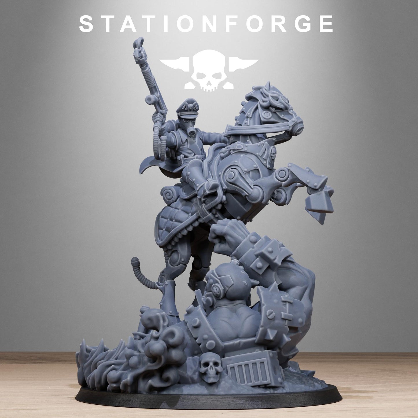 GrimGuard Officer Horseman | Station Forge | Wargaming |