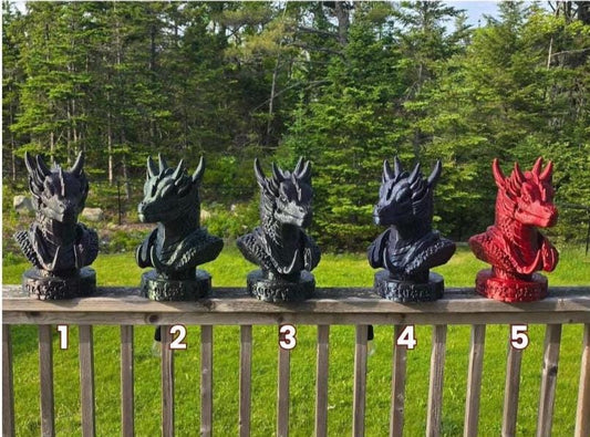 Dragon Bust Headphone Holder | 3D Printed Dragon Stand for Headsets, Sunglasses & Controllers | Sparkly or Solid Colors