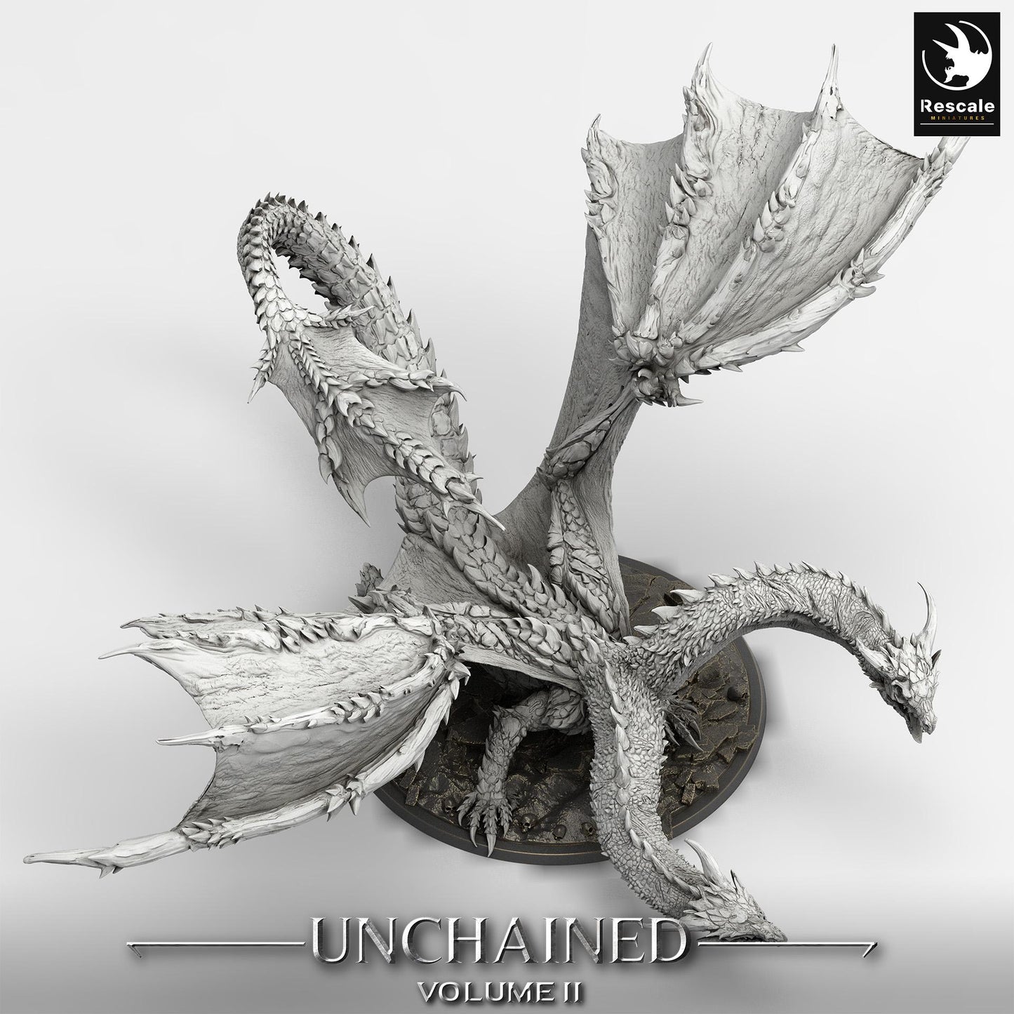 Bialmulth Dragon | Lord of the Print | Wargaming | Dungeons and Dragons | Tabletop RPG | DnD | Fantasy models for painting | Mountain Dragon