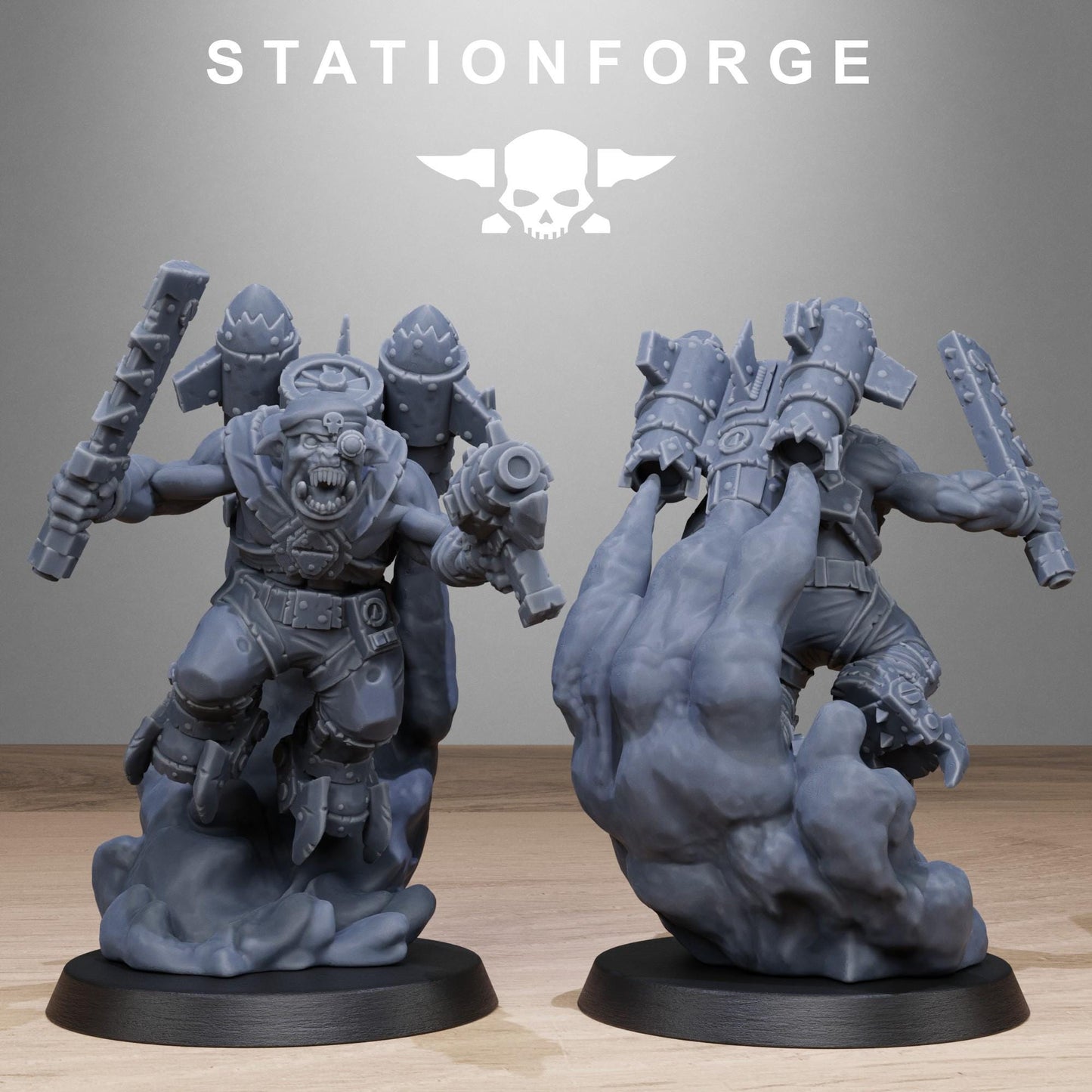 Orkaz Flyers | Station Forge | Wargaming | Ork | Set if 10 Miniatures | Orc