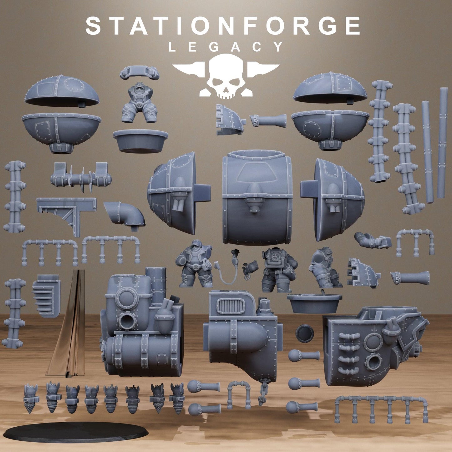 Ironvale Airship | Station Forge Legacy | Wargaming | Infantry