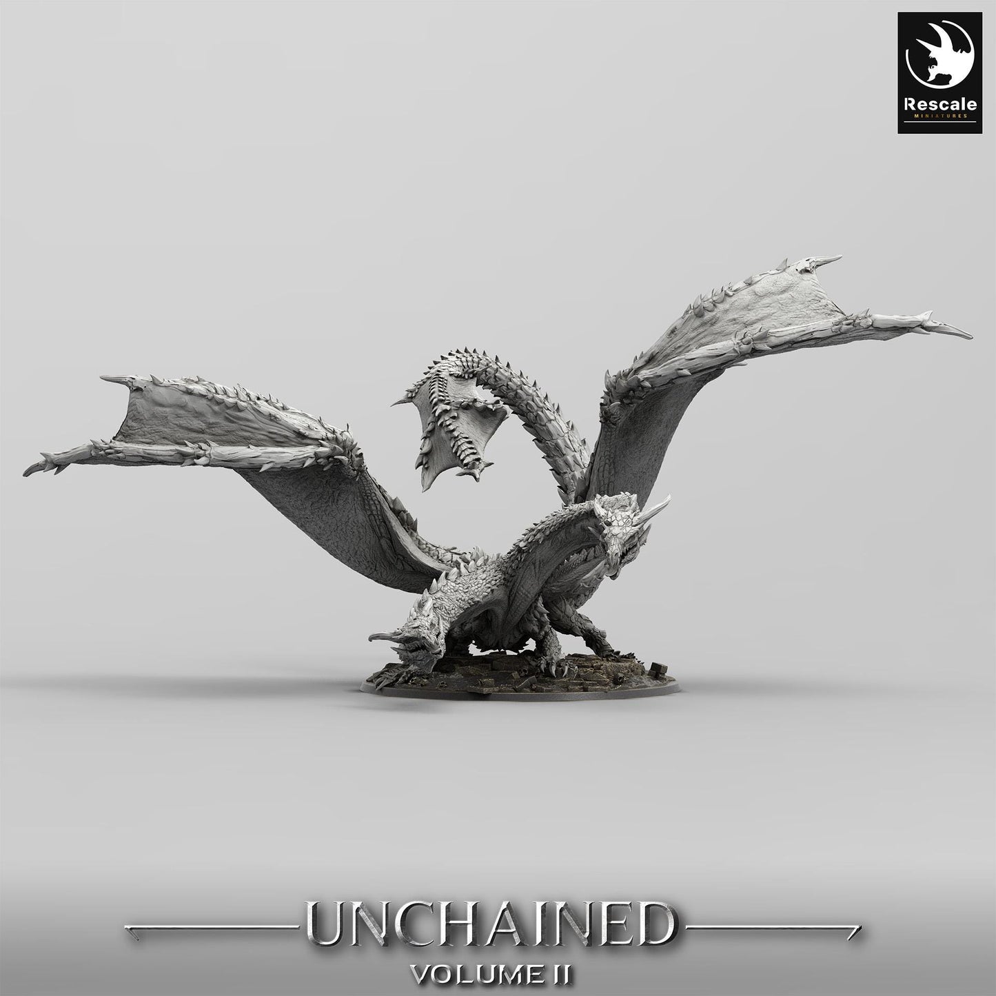 Dragon Bialmuth Miniature | DnD Gift | Unchained | Lord of the Print | Wargaming | Dungeons and Dragons | Tabletop RPG |Dragon Rider
