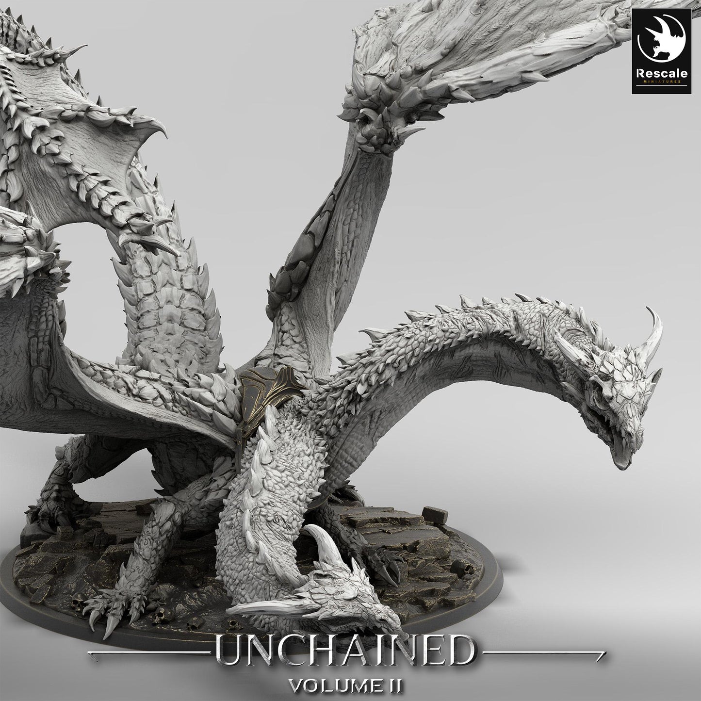 Dragon Bialmuth Miniature | DnD Gift | Unchained | Lord of the Print | Wargaming | Dungeons and Dragons | Tabletop RPG |Dragon Rider