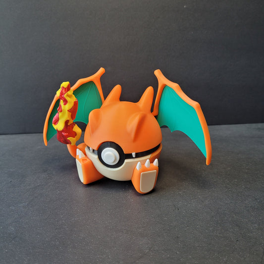 Fiery Dragon Monster Ball – Flame-Inspired 3D Printed Sphere