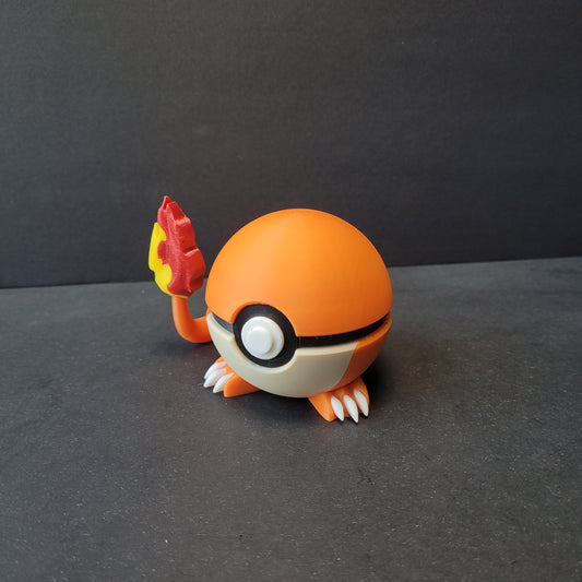 Little Flame Starter Ball – Baby Fire Monster Capture Sphere