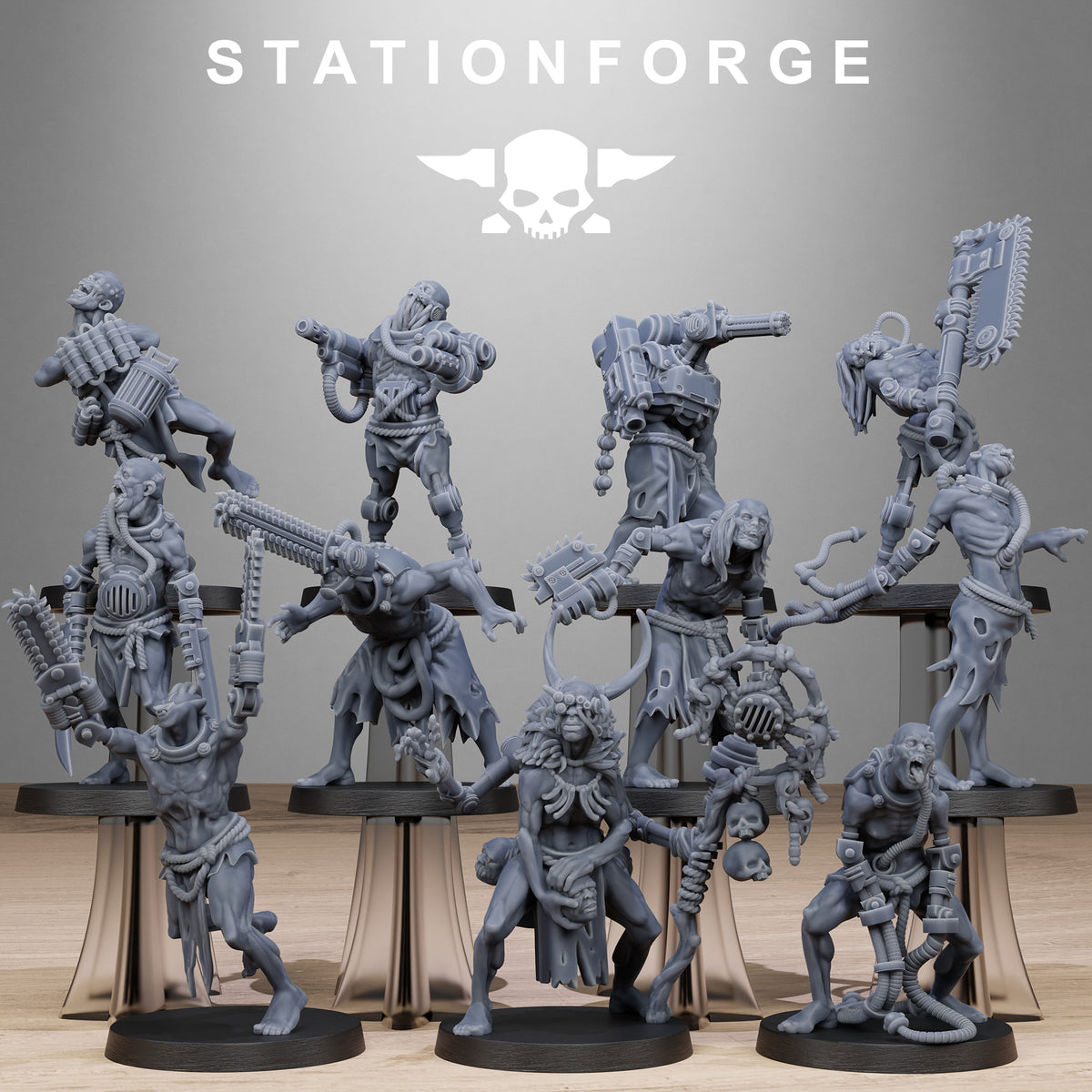 Corrupted Guard Necromutants | Station Forge | Wargaming