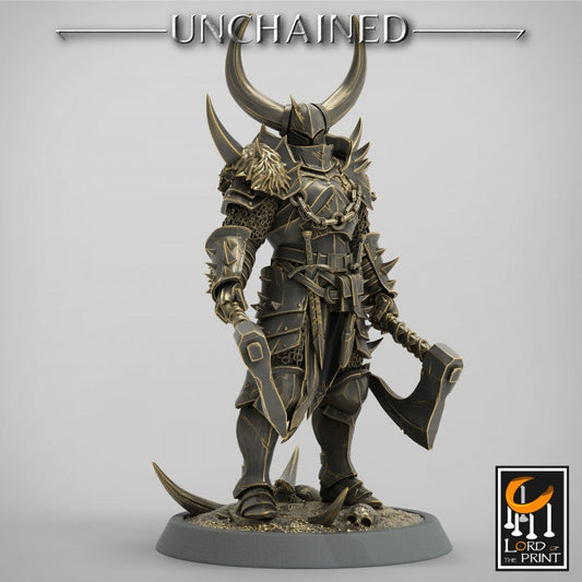 Dual Axe Squadron | Unchained | Lord of the Print | Wargaming | Dungeons and Dragons | Chaos | Tabletop RPG | Knight | DnD
