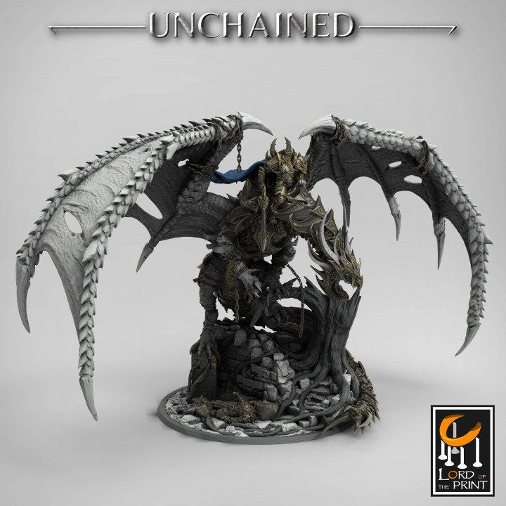 Unchained Dragon | Unchained | Lord of the Print | Wargaming | Dungeons and Dragons | Chaos | Tabletop RPG | Knight | DnD