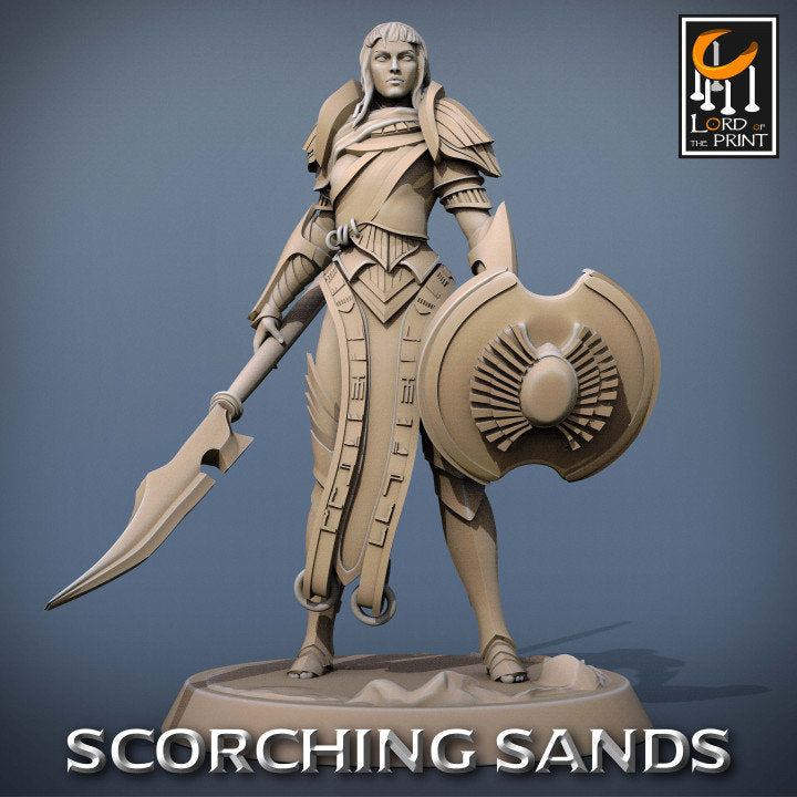 Egyptian Soldier Lance Pack | Scorching Sands | Lord of the Print | Wargaming | Dungeons and Dragons | Egyptian | Tabletop RPG | DnD