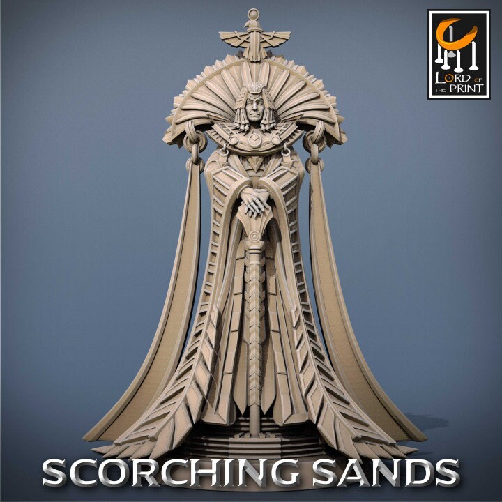 Egyptian Princess & Queen | Scorching Sands | Lord of the Print | Wargaming | Dungeons and Dragons | Egyptian | Tabletop RPG | DnD