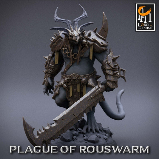 General Rotte, The Tyrant | Plague of Rouswarm | Lord of the Print | Wargaming | Dungeons and Dragons | Rats | Tabletop RPG | Knight | DnD