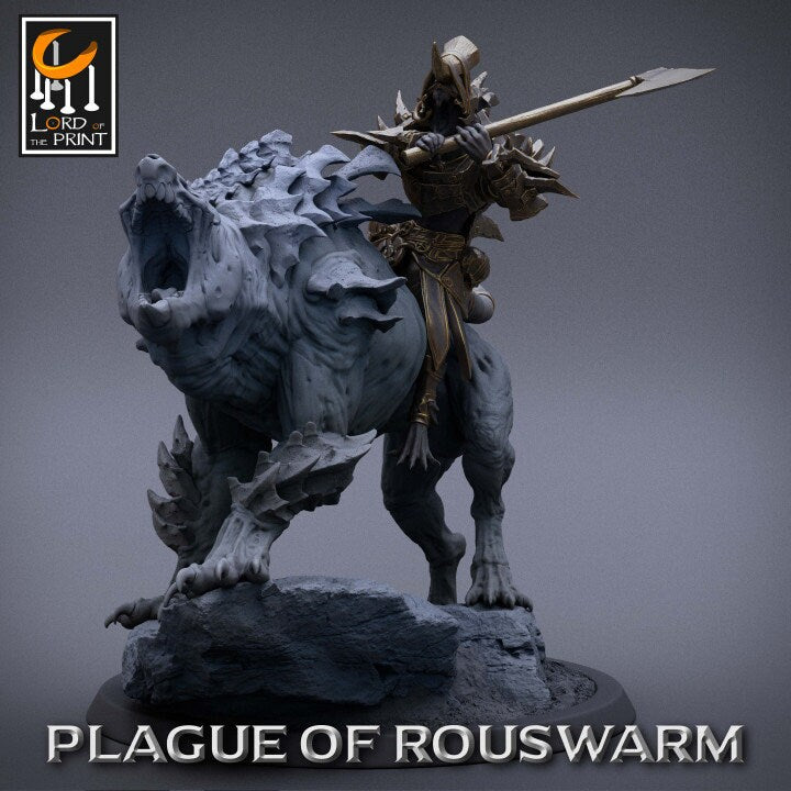 Rat Rider | Plague of Rouswarm | Lord of the Print | Wargaming | Dungeons and Dragons | Rats | Tabletop RPG | DnD