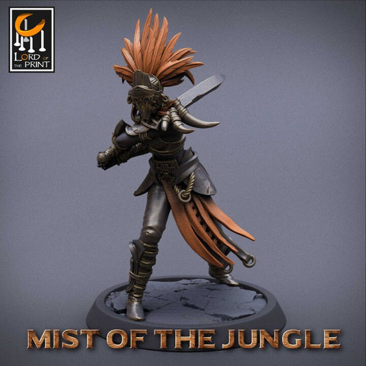 Light Amazon Sword Pack | Mist of the Jungle | Lord of the Print | Wargaming | Dungeons and Dragons | Amazon | Tabletop RPG | DnD