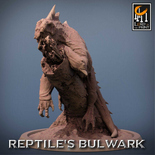 Lizardmen Crested Varan | Reptile's Bulwark | Lord of the Print | Wargaming | Dungeons and Dragons | Lizard | Tabletop RPG | DnD