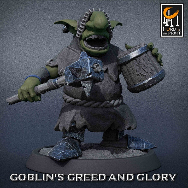 Goblin Party Pack | Goblin's Greed and Glory | Lord of the Print | Wargaming | Dungeons and Dragons | Goblins | Tabletop RPG | DnD