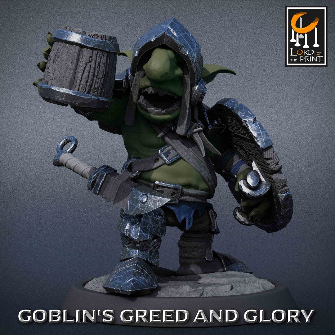 Goblin Party Pack | Goblin's Greed and Glory | Lord of the Print | Wargaming | Dungeons and Dragons | Goblins | Tabletop RPG | DnD