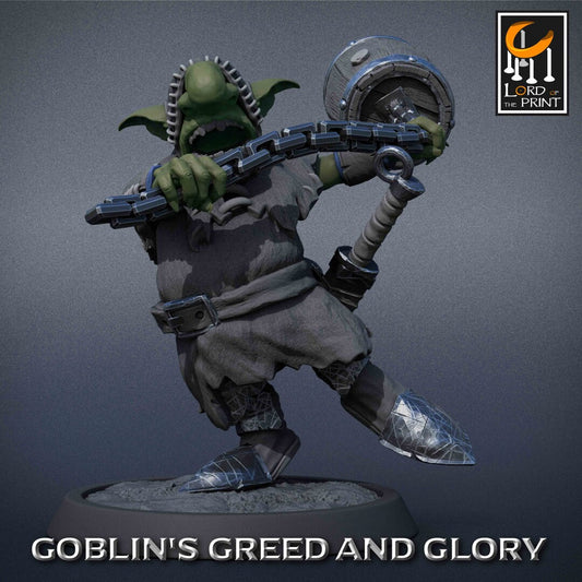Goblin Monk B Pack | Goblin's Greed and Glory | Lord of the Print | Wargaming | Dungeons and Dragons | Goblins | Tabletop RPG | DnD
