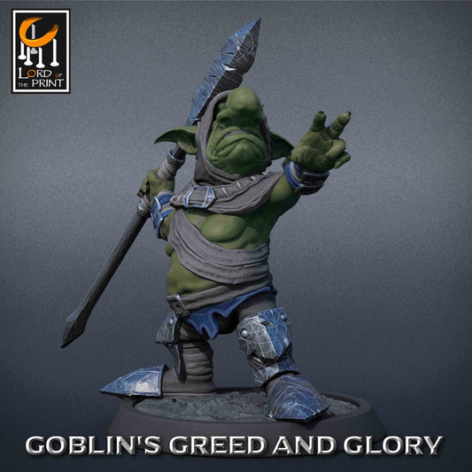 Goblin Lancer Pack | Goblin's Greed and Glory | Lord of the Print | Wargaming | Dungeons and Dragons | Goblins | Tabletop RPG | DnD