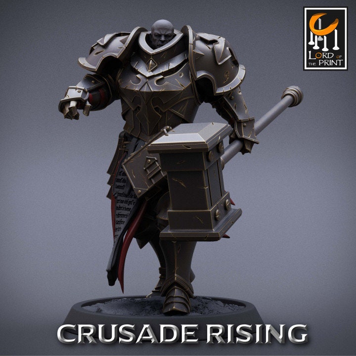 Templar Hammer Pack | Crusade Rising | Lord of the Print | Wargaming | Dungeons and Dragons | Tabletop RPG | DnD