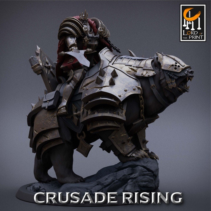 Templar King Pack | Crusade Rising | Lord of the Print | Wargaming | Dungeons and Dragons | Tabletop RPG | DnD